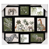 Decoratiune de perete, rama 9 fotografii plastic neagra cali - Atmosphera