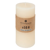 Lumanare rotunda "Olia" - Alb fildes, 445 g - Atmosphera