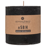 Lumanare rustica "Olia" - Negru, 663 g - Atmosphera