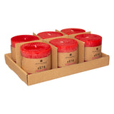 Lumanare rustica "Olia" - Rosu, 663 g - Atmosphera