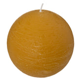 Lumanare sferica rustica "Olia" - Galben, 445 g - Atmosphera