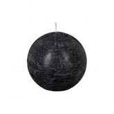 Lumanare sferica rustica "Olia" - Negru, 445 g - Atmosphera