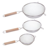 Strecuratoare set 3 cu maner lemn - Five