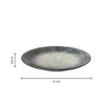 Set farfurii desert gri atelier D21 cm - Secret de Gourmet