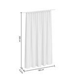 Perdea dus culoare alb - Five