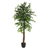 Floare decorativa, ficus artificial cu ghiveci - Atmosphera