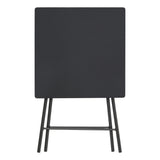 Mobilier depozitare, masa plianta 60x60cm negru - Five