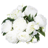 Buchet mare 13 bujori alb H50 cm - Atmosphera