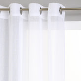 Perdea voal dungi alb 140 x 240 cm - Atmosphera