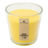 Lumanare citronella, suport sticla, 510 g