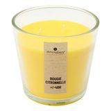 Lumanare citronella, suport sticla, 510 g
