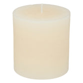Lumanare rotunda "Olia" - Alb fildes, 220 g - Atmosphera