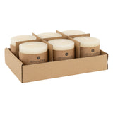 Lumanare rotunda "Olia" - Alb fildes, 220 g - Atmosphera