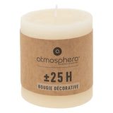 Lumanare rotunda "Olia" - Alb fildes, 220 g - Atmosphera