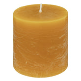Lumanare rustica "Olia" - Galben, 220 g - Atmosphera