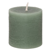 Lumanare rustica "Olia", 4 bucati - Verde eucalipt, 60 g - Atmosphera