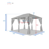 Pergola Gradina Santorini 3 x 4 m Ardezie - Hesperide