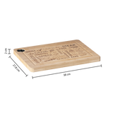 Tocator din bambus cuvant 38 x 28 cm - Five