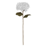 Floare decorativa, tulpina hortensie alba H83 cm - Atmosphera