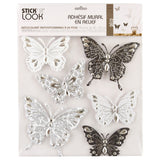 Decoratiune de perete, sticker fluture 30 x 30 cm asortat - Stick N Look