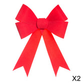 Set 2 funde decorative, catifea rosie | Atmosphera