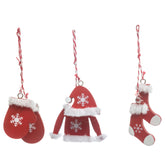 Set 3 accesorii haine de Craciun din lemn | Atmosphera