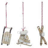 Set 3 accesorii haine de Craciun din lemn | Atmosphera