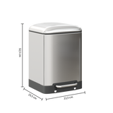 Cos de gunoi Ariane, otel inoxidabil, 6 l