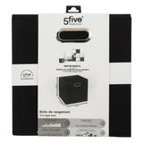 Cutie depozitare 31 x 31 cm negru simplu - Five