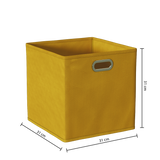 Cutie depozitare 31x31 mustar uni - Five