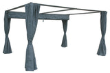 Pavilion de gradina din aluminiu ardezie Palmeira 4 x 3 m - Hesperide