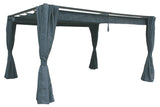 Pavilion de gradina din aluminiu ardezie Palmeira 4 x 3 m - Hesperide