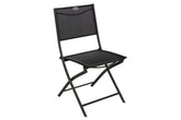 Set de 4 scaune de gradina pliabile Modula, antracit si grafit - Hesperide