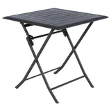 Masa de gradina pliabila patrata Azua Graphite - Hesperide