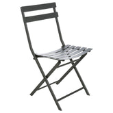 Scaun de gradina pliabil Greensboro Graphite - Hesperide