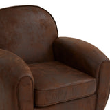 Mobilier interior, fotoliu club pu maro stanis - Atmosphera