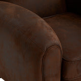 Mobilier interior, fotoliu club pu maro stanis - Atmosphera