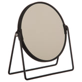 Oglinda metal negru rabatabila D17 cm - Five