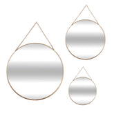 Set 3 oglinda metal rotunda aurie - Atmosphera