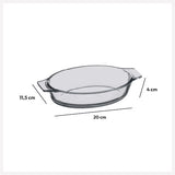 Farfurie ovala mica sticla 20 x 11 cm - Five