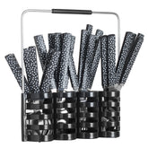 Set tacamuri 24 piese Geo negru - Secret de Gourmet