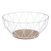 Cos fructe diamond alb 28 cm - Five