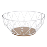Cos fructe diamond alb 28 cm - Five