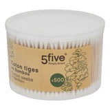 Bete bumbac bambus set 500 buc - Five