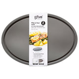 Farfurie ovala sticla cu capac 30 x 21 cm - Five