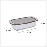 Forma paine sticla cu capac 27 x 14 cm - Five