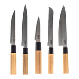 Suport 5 cutite din bambus negru - Five