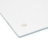 Tocator sticla alb marmura 40 x 30 cm - Five