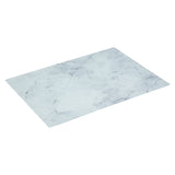 Tocator sticla alb marmura 40 x 30 cm - Five