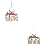 Pancarta Merry Christmas din lemn, 29 cm | Atmosphera
